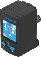 spau-p10r-t-r14m-l-pnlk-pnvba-m12d Festo Pressure Sensor, 30V dc, IP65, IP67 10bar
