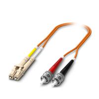 1115588 Phoenix Contact ST to LC OM2 Multi Mode Fibre Optic Cable, 1m