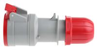 3131647 Scame IP44 Red Cable Mount 3P + N + E Industrial Power Socket, Rated At 16A, 415 V