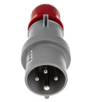 2131636 Scame IP44 Red Cable Mount 3P + E Industrial Power Plug, Rated At 16A, 415 V
