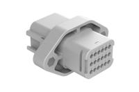atv02-18pb Amphenol Industrial, ATV Automotive Connector Socket Black Flange Mount 18 Way ATV02-18PB
