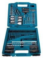 e-06270 Makita 212-Piece Masonry Drill Bit, Metal Drill Bit, Wood Drill Bit Set for Metal, Wood, 54 Max, 1 Min, Metal Bits