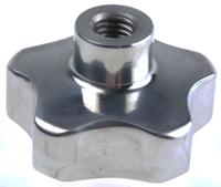 478-523 RS PRO Silver Multiple Lobes Clamping Knob, M10, Threaded Hole