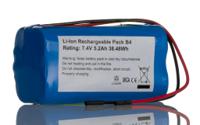 144-9411 RS PRO 7.4V Lithium-Ion Rechargeable Battery Pack, 5.2Ah - Pack of 1