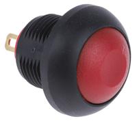 820-7587 RS PRO Miniature Push Button Switch, On-(Off), Panel Mount, 13.6mm Cutout, SPST, 30V dc, IP67