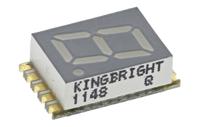 kcsc03-105 KCSC03-105 Kingbright 7-Segment LED Display, CC Red 27 mcd RH DP 7.6mm