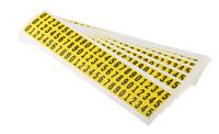 445-3880 RS PRO Black Self Adhesive Numbers, 9.5mm Character Height
