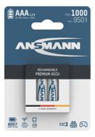 5030882 Ansmann MaxE NiMH Rechargeable AAA Battery, 1Ah, 1.2V