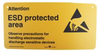 211-1196 Safety Poster, Rigid Plastic, English, 300 mm, 150mm