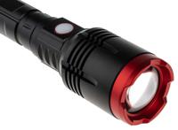 196-4197 RS PRO LED Torch Black, Red - Rechargeable 3200 lm, 242 mm
