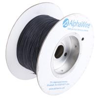 6712-bk001 Alpha Wire Ecogen Ecowire Series Black 0.2 mm² Hook Up Wire, 24 AWG, 7/0.20 mm, 305m, MPPE Insulation, 6712 BK001