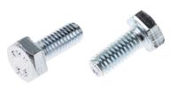 525-789 RS PRO Bright Zinc Plated Steel, Hex Bolt, M4 x 10mm