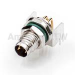 m8s-04pmmr-sf8001 Amphenol Industrial Circular Connector, 4 Contacts, Panel, M8 Connector, Plug, Male, IP68, M Series