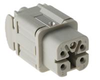 10432000 Epic Contact Heavy Duty Power Connector Insert, 10A, Female, H-A Series, 4 Contacts
