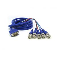 104-600-605 Van Damme Male VGA to Male BNC x 5 Cable, 5m Blue