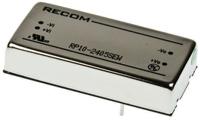 rp10-4805sew Recom RP10 EW DC-DC Converter, 5V dc/ 2A Output, 18 → 75 V dc Input, 10W, Through Hole, +85°C Max Temp -20°C Min