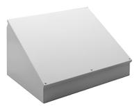 1488ej7 Hammond 1488 Series Grey Steel Desktop Enclosure, Sloped Front, 406 x 182 x 203mm