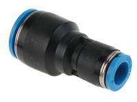 qs-12-8 Festo QS Series Reducer Nipple, Push In 12 mm to Push In 8 mm, Tube-to-Tube Connection Style, 130608