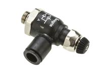7060-08-10 Legris 7060 Series Threaded Exhaust Regulator, G 1/8 Male Inlet Port x 8mm Tube Outlet Port
