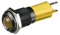 210-478 RS PRO Yellow Panel Mount Indicator, 12V dc, 14mm Mounting Hole Size, Solder Tab Termination, IP67