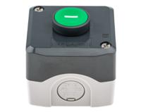 xald102 Schneider Electric Harmony XALD NO Enclosed Push Button, IP66, IP67, IP69, IP69K 62mm Dark Grey/Light Grey Polycarbonate