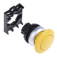 78635836-m22-dp-ym22-a Eaton RMQ Titan M22 Series Yellow Momentary Push Button Head, 22mm Cutout, IP66, IP67, IP69