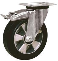 16327-fr LAG Braked Swivel Castor Wheel, 120kg Capacity, 100mm Wheel