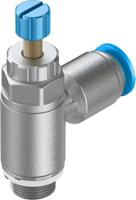 grla-18-qs-6-rs-d Festo GRLA Series Tube Exhaust Valve, 6mm Tube Inlet Port x G 1/8 Outlet Port, 197581
