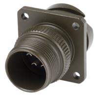 97b-3100a-16s-1s Amphenol Limited, 97B, Brass 7 Way Wall Mount MIL Spec Circular Connector Receptacle, Socket Contacts,Shell Size 16S,