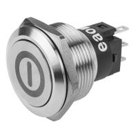 82-61512000b001 EAO 82 Series Push Button Switch, Latching, Panel Mount, 22.3mm Cutout, SPDT, 240V, IP65, IP67