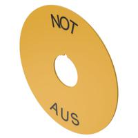 61-99701 EAO Legend Plate for Use with Push Button Labels