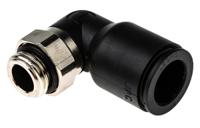 3199-12-13 Legris LF3000 Series Elbow Threaded Adaptor, G 1/4 Male to Push In 12 mm, Threaded-to-Tube Connection Style
