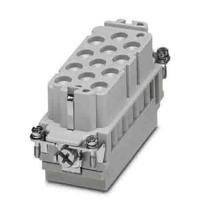 1636347 Phoenix Contact Heavy Duty Power Connector Insert, 10A, Female, HC-K12/2 Series, 12 Contacts