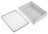 pc-3828-13-t-enclosure Fibox SOLID PC Series Grey Polycarbonate Enclosure, IP67, Transparent Lid, 378 x 278 x 130mm