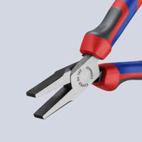 20-02-160 Knipex Flat Nose Pliers, 160 mm Overall, Flat, Straight Tip, 30mm Jaw