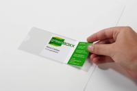 8079 Durable Transparent Business Card Pocket