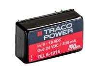 tel-8-1215 TRACOPOWER TEL 8 DC-DC Converter, 24V dc/ 335mA Output, 9 → 18 V dc Input, 8W, Through Hole, +80°C Max Temp