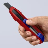 90-10-165-bk Knipex Knife with Cutter Blade Blade, Retractable, 18mm Blade Length