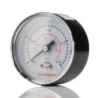 18-015-010 Norgren Analogue Pressure Gauge 1.6bar Back Entry 50mm Outside Diameter