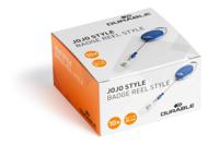 832407 Durable Blue ABS, Nylon, PVC Badge Reel With Snap Strap