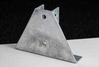 176-6926 RS PRO Hot Dipped Galvanised Base Plate, 215 x 40 x 152mm