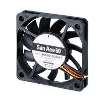 9ga0612h9001 Sanyo Denki San Ace 9GA Series Axial Fan, 12 V dc, DC Operation, 30m³/h, 1.68W, 140mA Max, 60 x 60 x 10mm