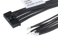 2240901084 Molex 8 Way Female Crimped Terminal to 8 Way Male Pigtail Wire to Board Cable Assembly, 600mm