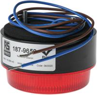 187-9650 RS PRO Red Flashing Beacon, 115 → 230 V ac, Stud Mount, Surface Mount, Xenon Bulb, IP67