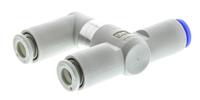 vr1211f-06 SMC VR12 Series, Pneumatic Shuttle Valve AND Logic Function 6mm Tube, Tube Connection, 1 MPa Max Operating Pressure