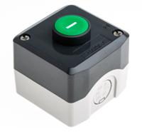 xald102 Schneider Electric Harmony XALD NO Enclosed Push Button, IP66, IP67, IP69, IP69K 62mm Dark Grey/Light Grey Polycarbonate