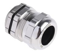 835-4116 RS PRO Metallic Nickel Plated Brass Cable Gland, M25 Thread, 10mm min., 16mm max., IP68