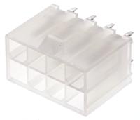 39-28-1083 Molex Mini-Fit Jr Series Straight Through Hole PCB Header, 8 Contact(s), 4.2 mm Pitch, 2 Row, Shrouded