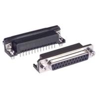sd25s-ra-pc L-Com SD25 25 Way Right Angle Screw D-sub Connector Socket, 2.77mm Pitch, with Jack Screw