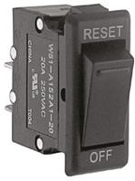 w51-a152a1-20 TE Connectivity Thermal Circuit Breaker - W51  Single Pole 250V ac Voltage Rating, 20A Current Rating